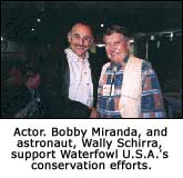 Bobby Miranda and Wally Schirra